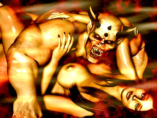 Fearsome demons use hot girls for breeding
