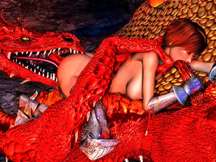3D babes getting raped by dragons and demons