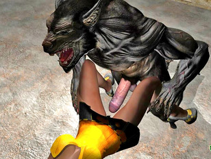 Two werewolves brutally rape an innocent girl