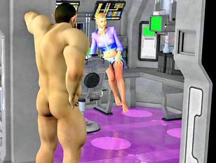 Kinky 3d monster interspecies porn on a spaceship