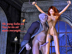 Vampires xxx with old Dracula and cute slut in lingerie