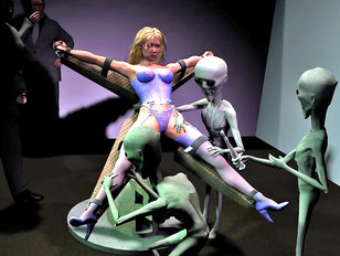 What may fall from the stars – 3d animated tentacle aliens and babes