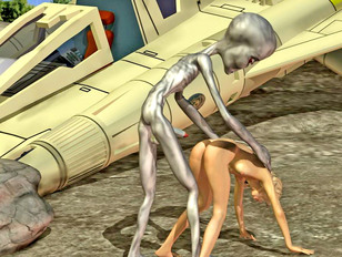 Seducing 3D babes getting fucked by kinky aliens from outer space