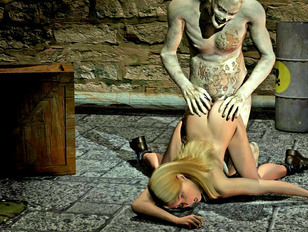 Wonderland's 3D chicks forced to have sex with underworld's dark creatures