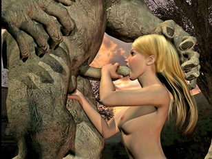 Tempting 3D beauties can handle the enormous hard dicks of monsters
