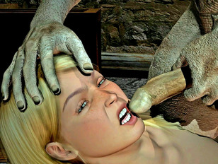 3D babes getting fucked by cruel monsters against their will