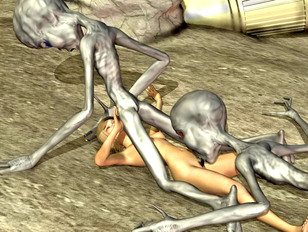 Kinky aliens and vicious monsters violating innocent chicks - 3D rape gallery