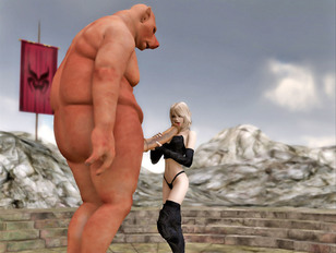 hot chick hooks up with beast for 3d fantasy monster porn