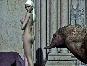 Wicked 3d gallery shows brutal sex between an angry orc and a human slut.
