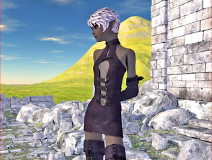 Nude petite 3D elf teen with seductive body posing - fantasy gallery