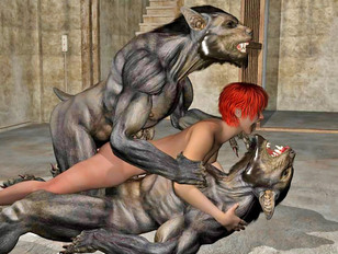 Howling for pussy – 3d anime werewolf porn