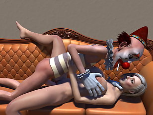 Cute 3D babe ravaged by big 3D tentacles