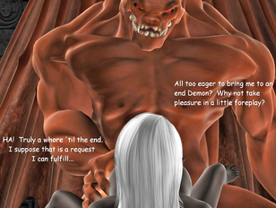 3d demon fuck with lesbian orgies and brutal monsters