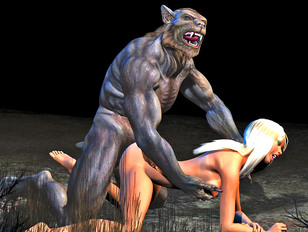 Riding the werewolf while the moon is fading – xxx babe fucking werewolf