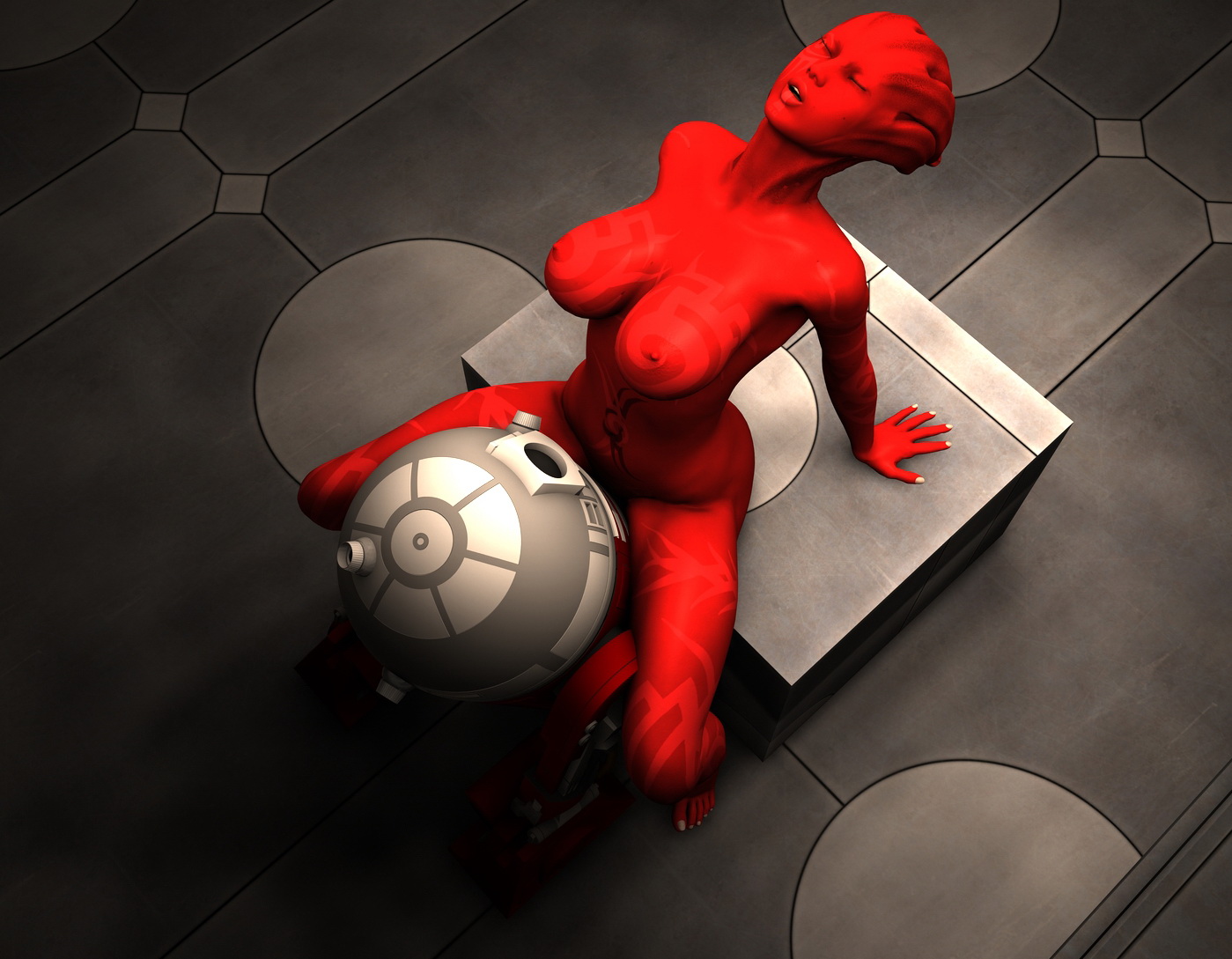 1399px x 1089px - Beautiful 3D alien chicks in the nude