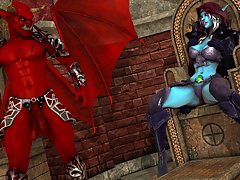 picture #4 ::: Hot 3D WoW porn with Lady Sylvanus and her demon advisor