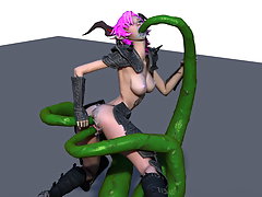 picture #4 ::: Watch a pretty 3D girl get violated by tireless tentacles