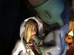 picture #3 ::: Horny 3D vixen is getting slammed by a nasty alien
