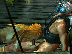picture #8 ::: Fantasy 3D blowjob with a deep throat mermaid