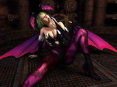 picture #4 ::: Watch a pretty devil girl lounge waiting for someone to please her