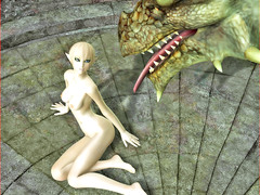 picture #5 ::: Sweet elf girl sacrificed to a horny dragon