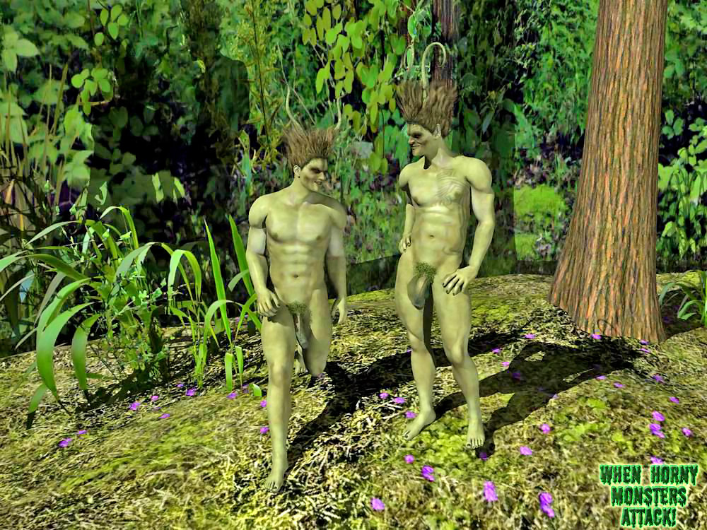 1000px x 750px - Threesome in the woods - monster porn cartoon at Hd3dMonsterSex.com