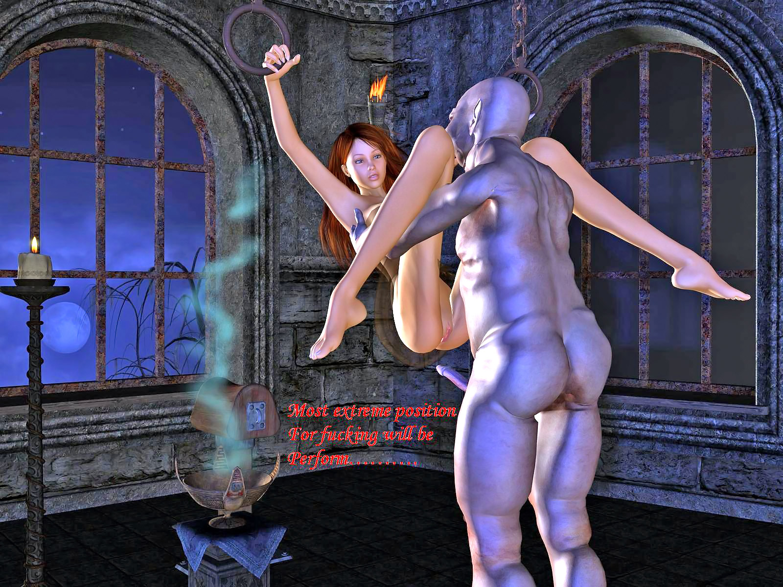 Sinful desire â€“ xxx 3d fantasy babe and the vampire at Hd3dMonsterSex.com