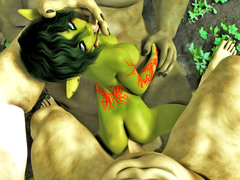 picture #4 ::: Horny elven girls love fucking hideous creatures with huge cocks