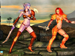 picture #6 ::: Warrior elf princesses give up fighting to fuck