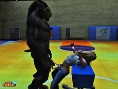 picture #1 ::: Lovely cheerleader fucked by a horny werewolf