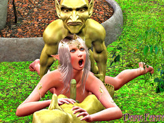 picture #1 ::: Two horny gnomes gangbanging a hot elven priestess