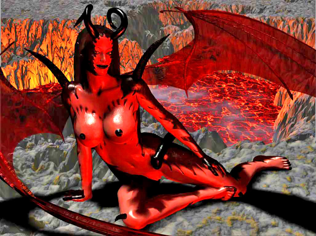 The depths of hell - 3d lesbian demon gallery at Hd3dMonsterSex.com