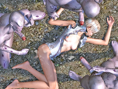 picture #6 ::: Pretty girls gangbanged and impregnated by monsters