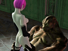 picture #1 ::: 3d troll porn with elfin hottie fucked in threesome