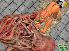 picture #2 ::: 3d demon fucked a girl in glasses in the street
