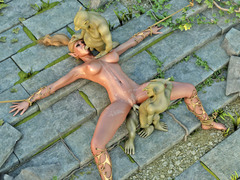 picture #9 ::: Tiny gnomes rape a tied up princess