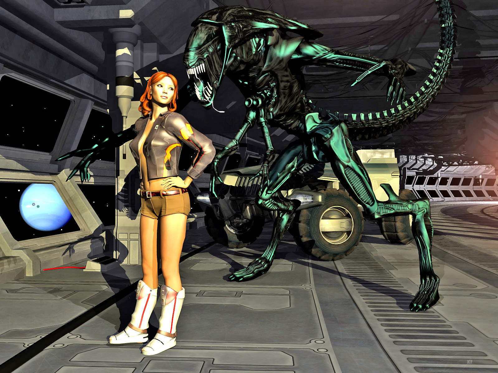 Alien Girl Games - Smoking hot girls stuffed with huge alien cocks | Elf raped by demons