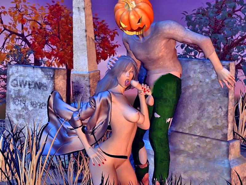 Orgy Halloween Xxx - Halloween â€“ anime xxx babes and Halloween monsters at Hd3dMonsterSex.com