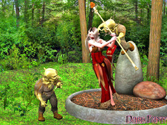 picture #3 ::: Hot mage attacked and raped by goblins