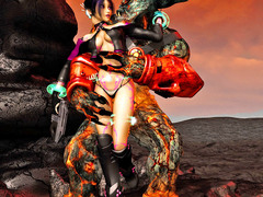 picture #2 ::: Hot babes fucked by giant alien insects and monsters