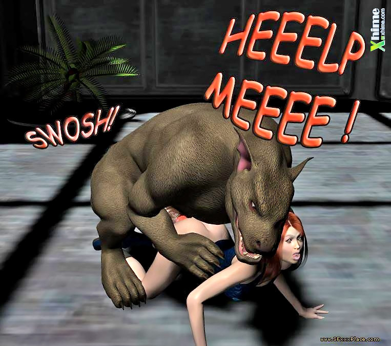 3d Dog Porn Girl - Horny demon dog rapes and creames a sexy girl at 3dEvilMonsters