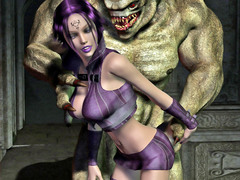 picture #3 ::: Sexy girls become sex victims of huge monsters