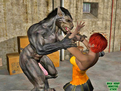 picture #2 ::: Amazing monster sex with red head slut