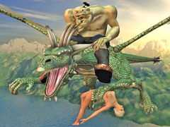 picture #6 ::: 3d cartoon porn with dragons, warrior elves and monsters