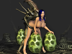 picture #4 ::: Hot babes versus horny monsters