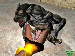 picture #2 ::: Naive girl sets a couple of horny werewolves free