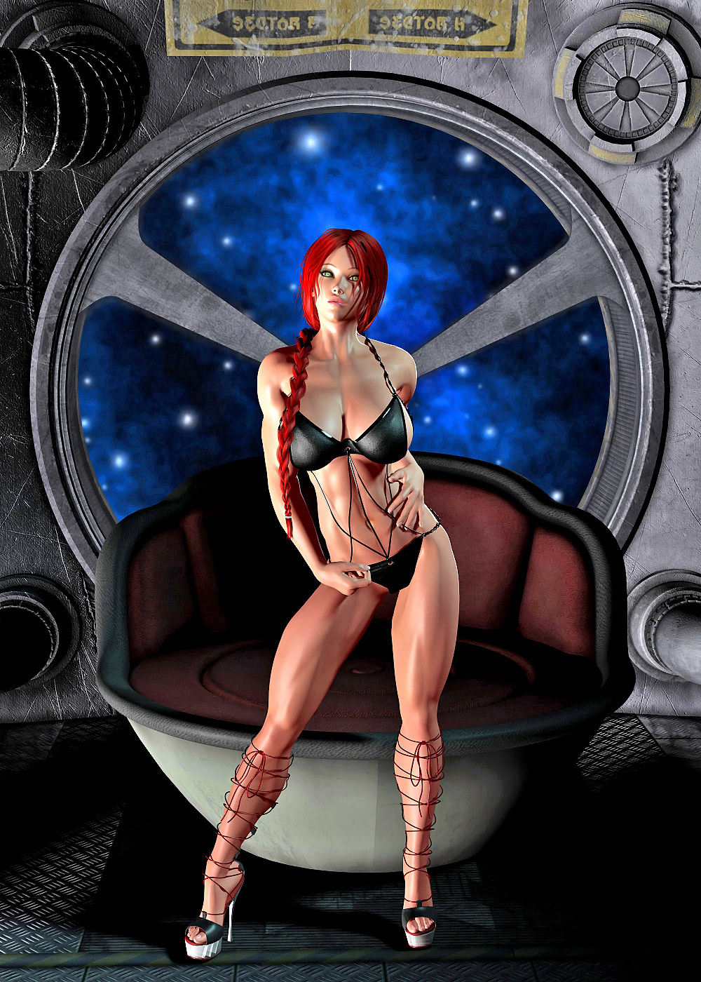 Shemale Spaceship - Alpha Centauri surprise - 3d shemales with monster boobs at  Hd3dMonsterSex.com