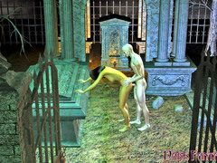 picture #4 ::: Love that never dies - fantasy babe fucking on a graveyard