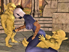 picture #1 ::: Sex crazed dark elf shows two gnomes a good time