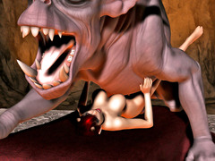 picture #3 ::: Hideous cave troll deep dicking a hottie